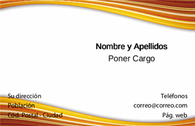 Tarjeta Ola con Líneas