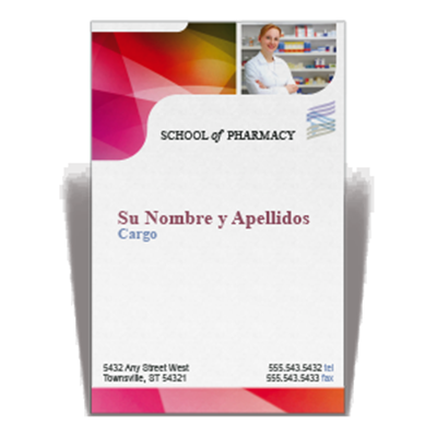 Tarjeta a una cara farmacia