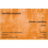 Tarjeta Estucado Naranja