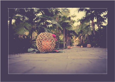 Cuadro Jardín Velas