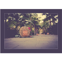 Cuadro Jardín Velas