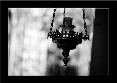 Cuadro Vela Iglesia Gris