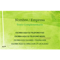 Tarjeta Deporte Golf