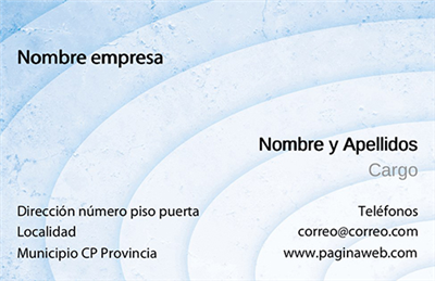 Tarjeta Círculos Azul