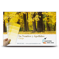 Tarjeta a una cara pintor 3