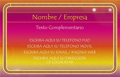 Tarjeta Arte Destello