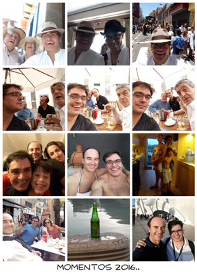 Póster collage fotos cuadradas