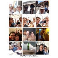 Póster collage fotos cuadradas