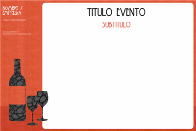 Cartel Aliment. Vino A3