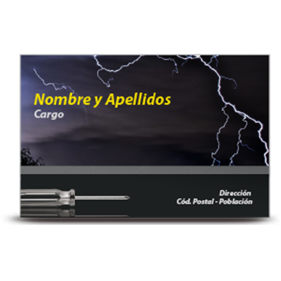 Tarjeta a una cara electricidad