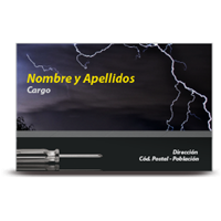 Tarjeta a una cara electricidad