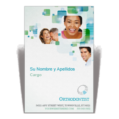 Tarjeta a una cara dentista