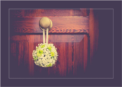 Cuadro Pomo Puerta Floral