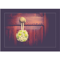 Cuadro Pomo Puerta Floral