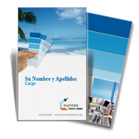 Tarjeta a dos caras pintor 2