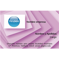 Tarjeta Violeta Cuadrada