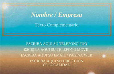 Tarjeta Empresas Destellos