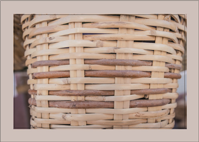 Cuadro Cesto de Madera