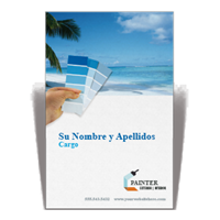 Tarjeta a una cara pintor 2