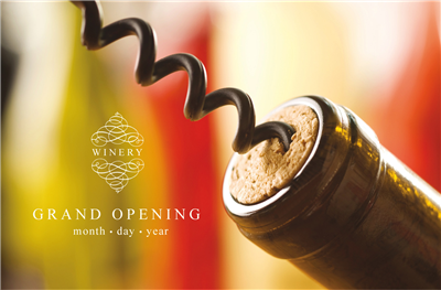 Cartel Botella Vino A1