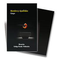 Tarjeta a dos caras restaurante sushi 2