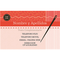 Tarjeta Comercial Costura