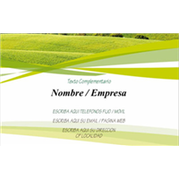 Tarjeta Agricultura Pradera