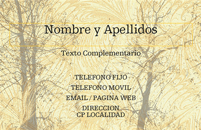 Tarjeta Comercial Ramas