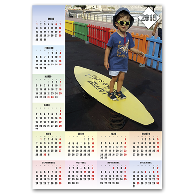 Calendario póster vertical